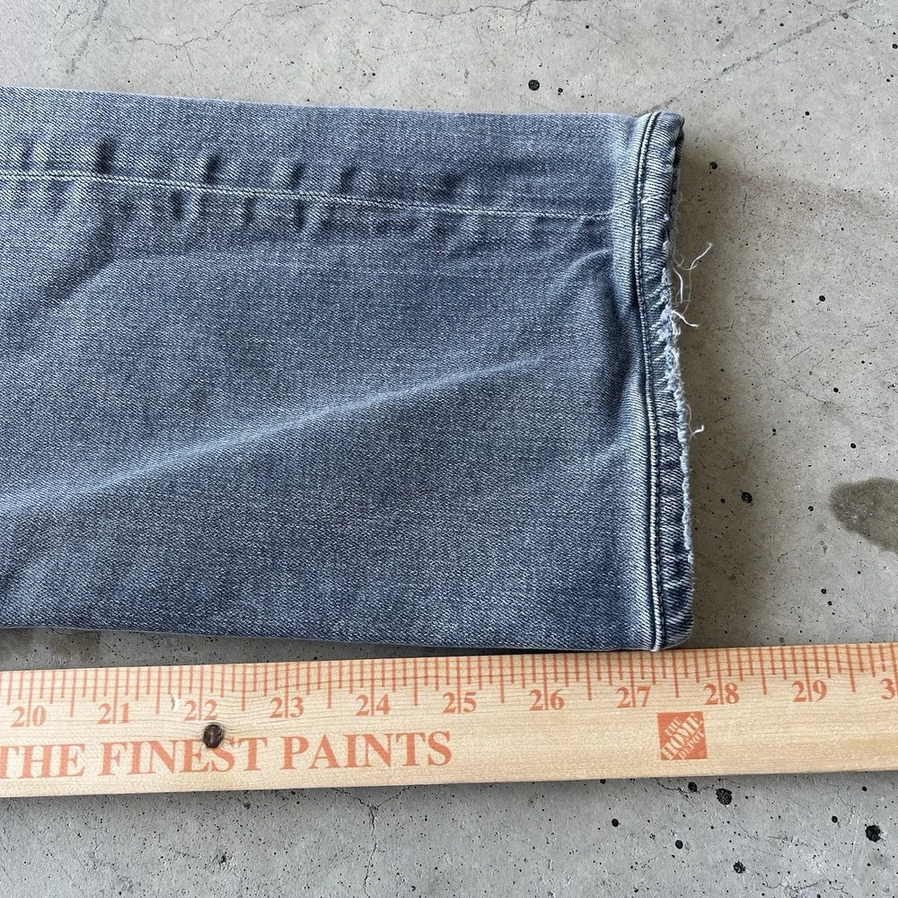 AG Adriano Goldschmied Jeans The Graduate Tailored Leg Mens 32x28 Gray Ripped